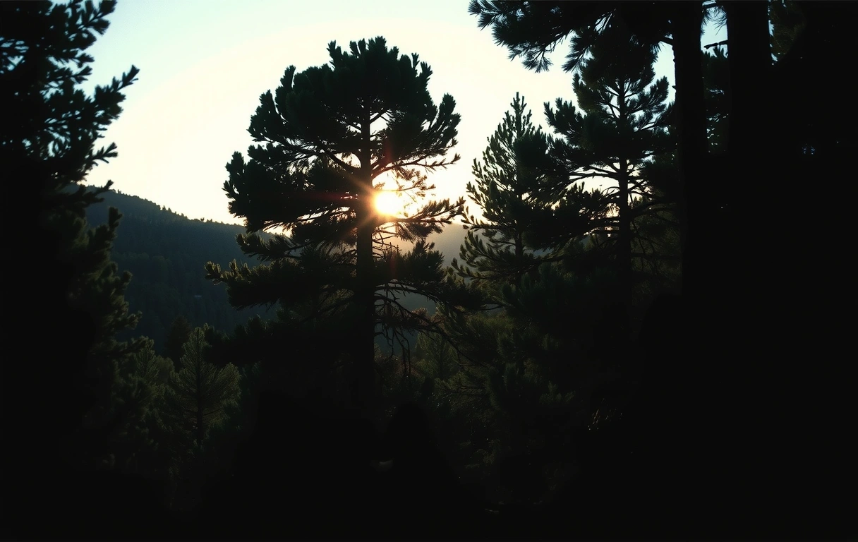 Hrvatska šuma u sumrak