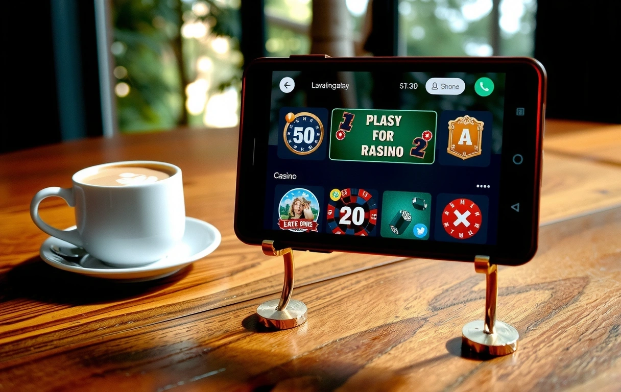 Rizk mobile interface